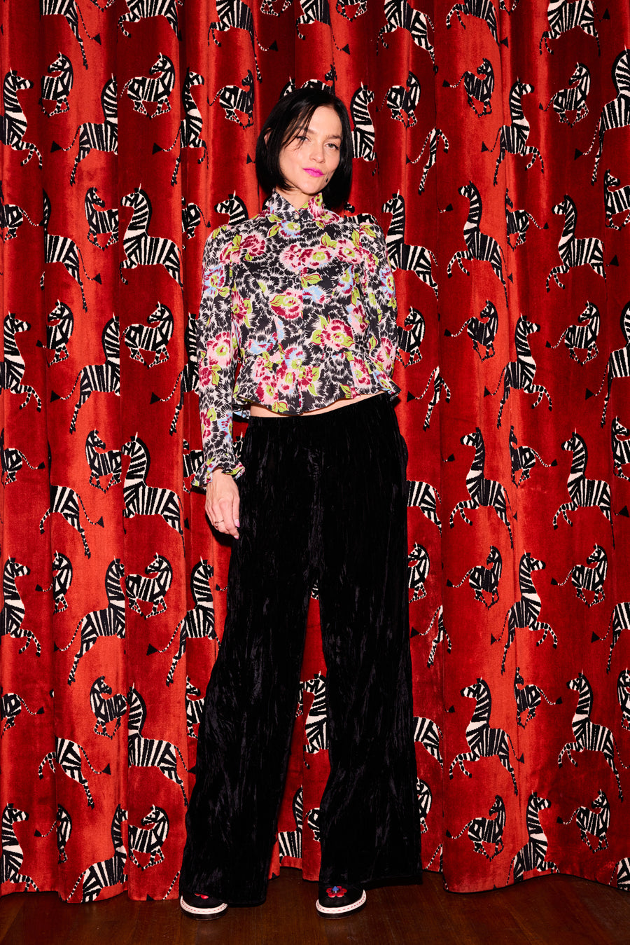 Grace Blouse in Flower Riot