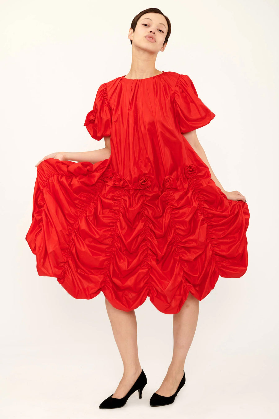 Rosie Dress in Apple Red BATSHEVA