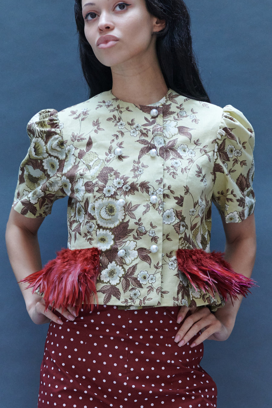 Eva Jacket in Vintage Upholstery