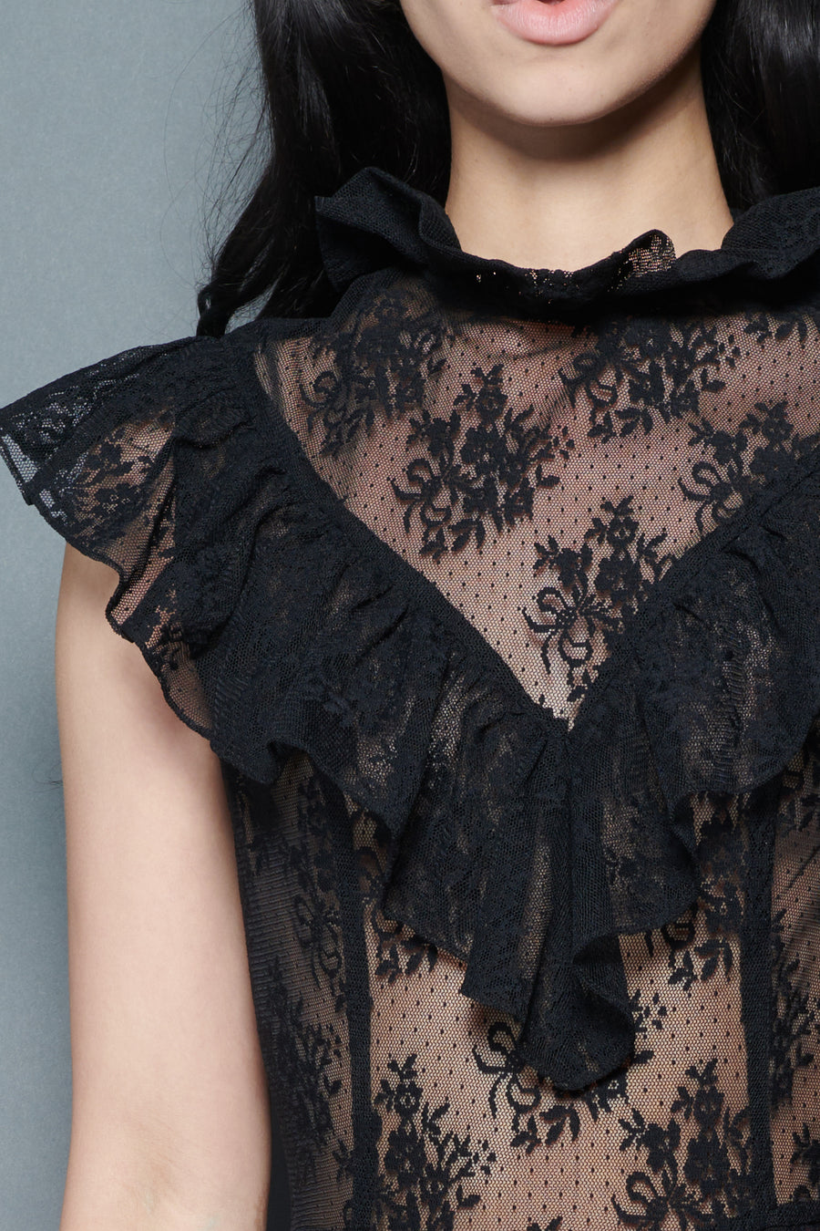 Caroline Dress in Black Lace