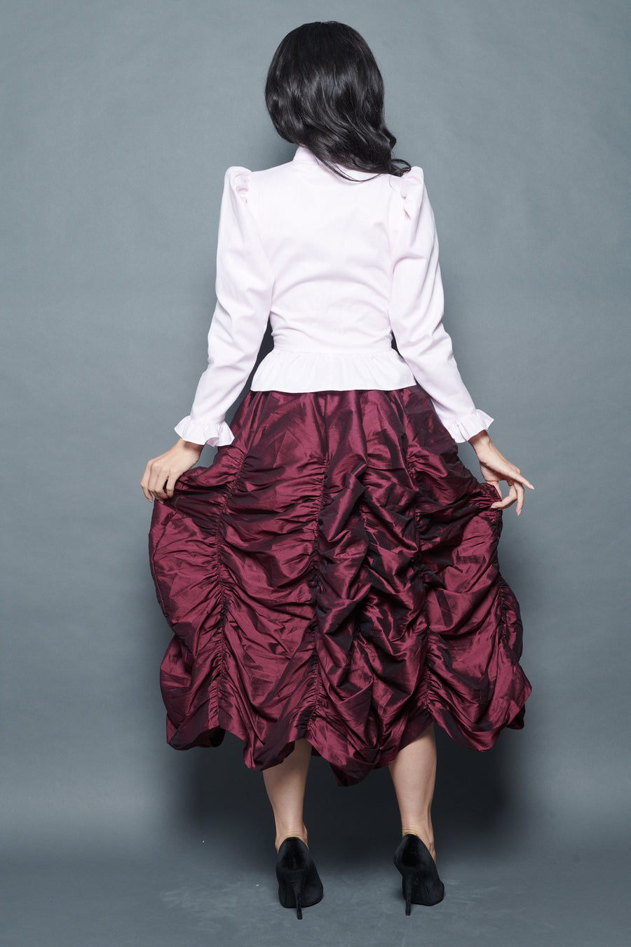 Grace Blouse in Pink Cotton Oxford