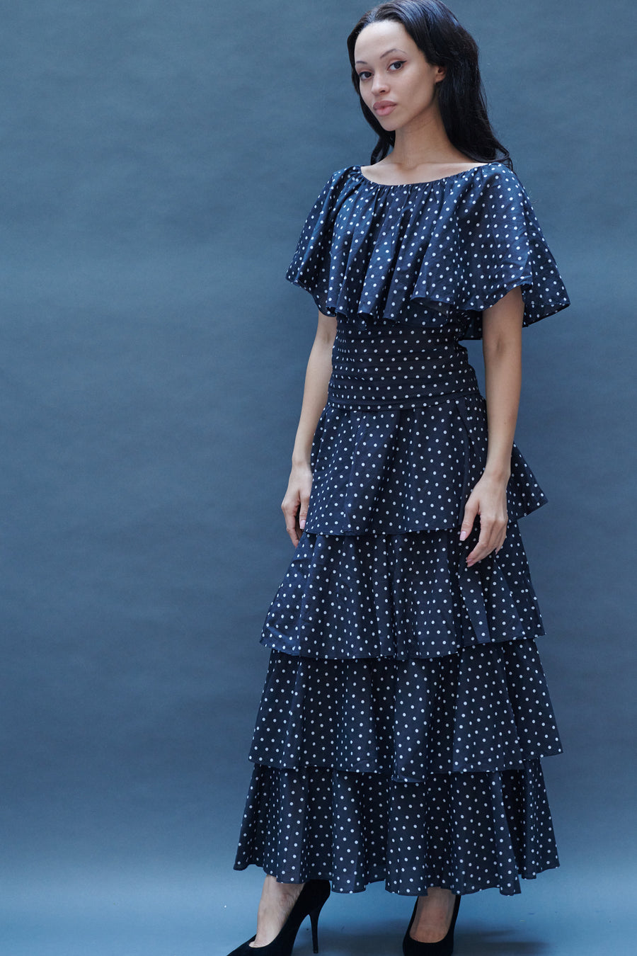 Julia Blouse in Black Dots – BATSHEVA
