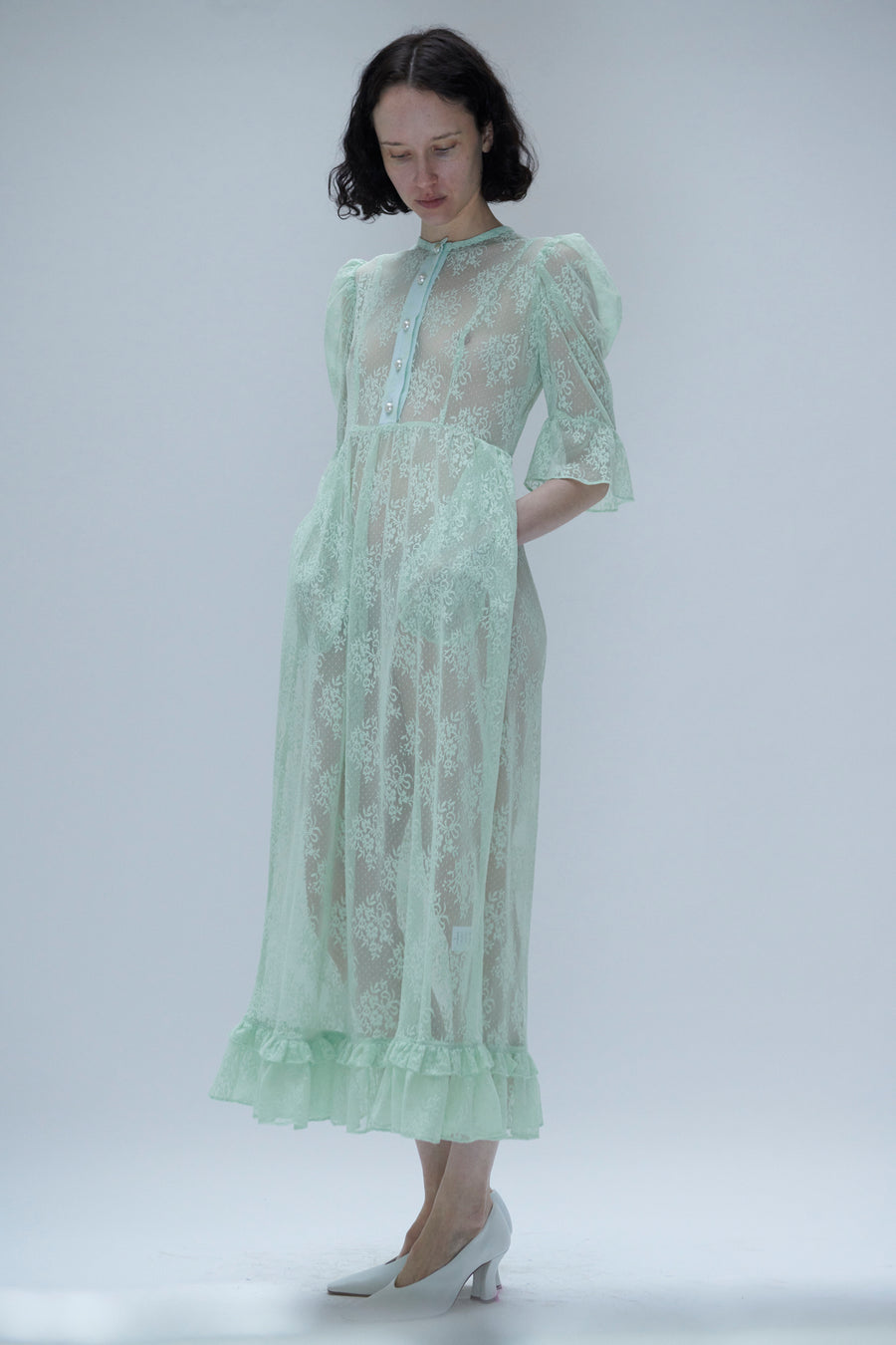 poofy green prom dress Green Sparkly Tulle Prom Dresses with Slit Off the Shoulder Formal Dre –  Viniodress