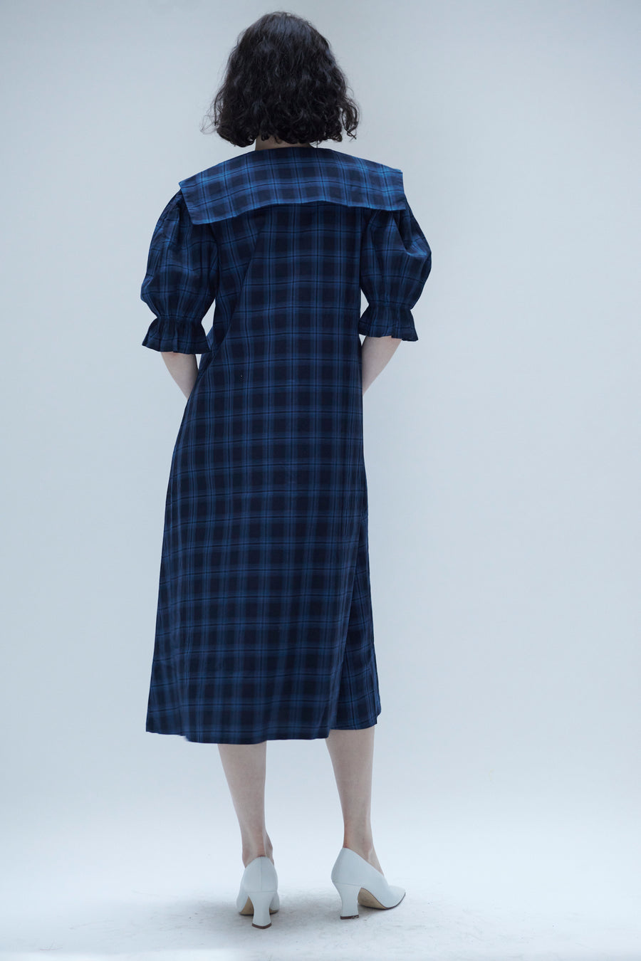 princess polly baby blue dress 50s Plaid Day Dress Vintage Turquoise Pink White Medium to Large VFG main image 0