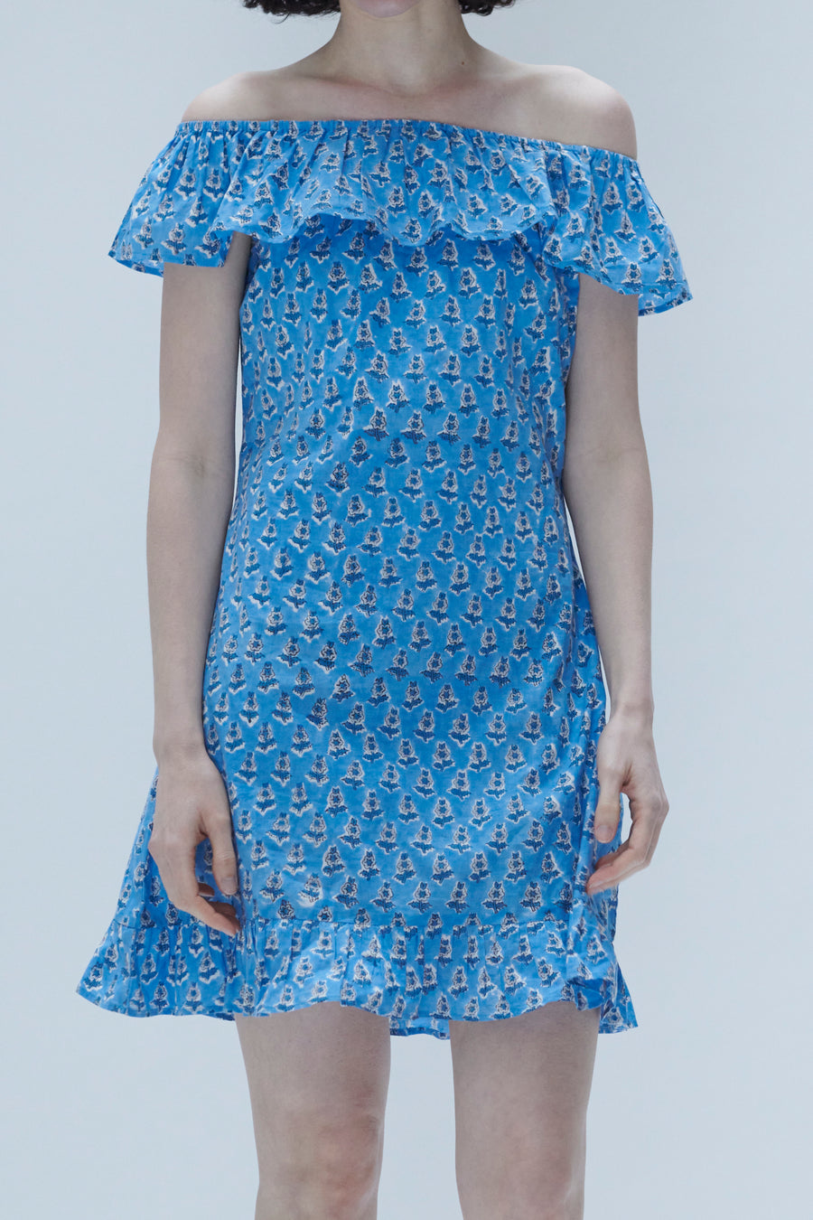Holly Dress in Blue Floral  BATSHEVA