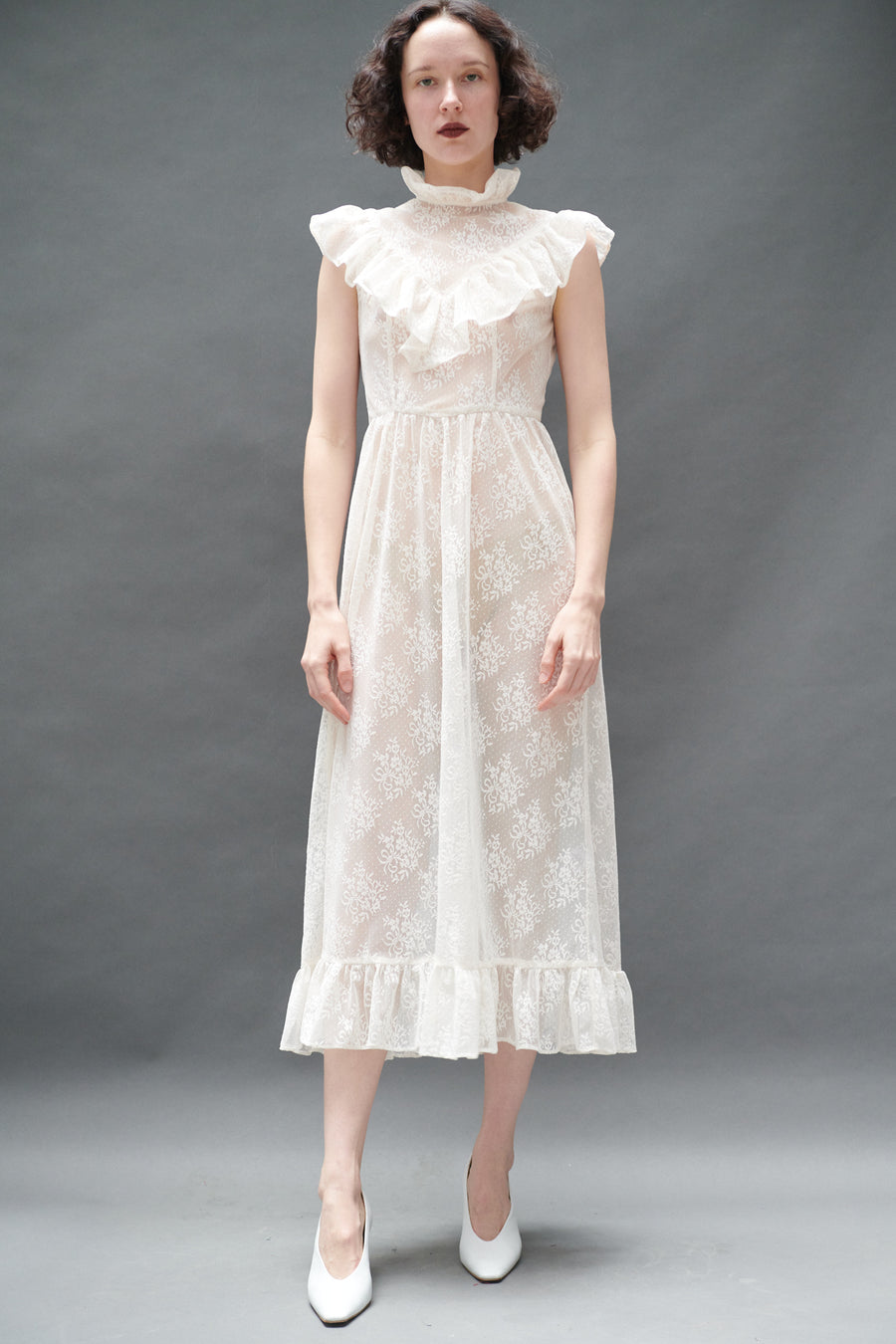Caroline Dress in Ivory Lace