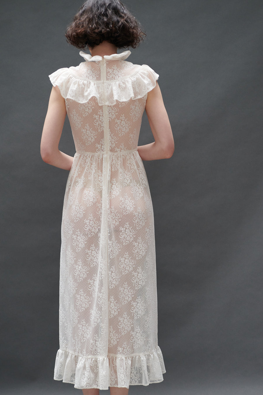 Caroline Dress in Ivory Lace