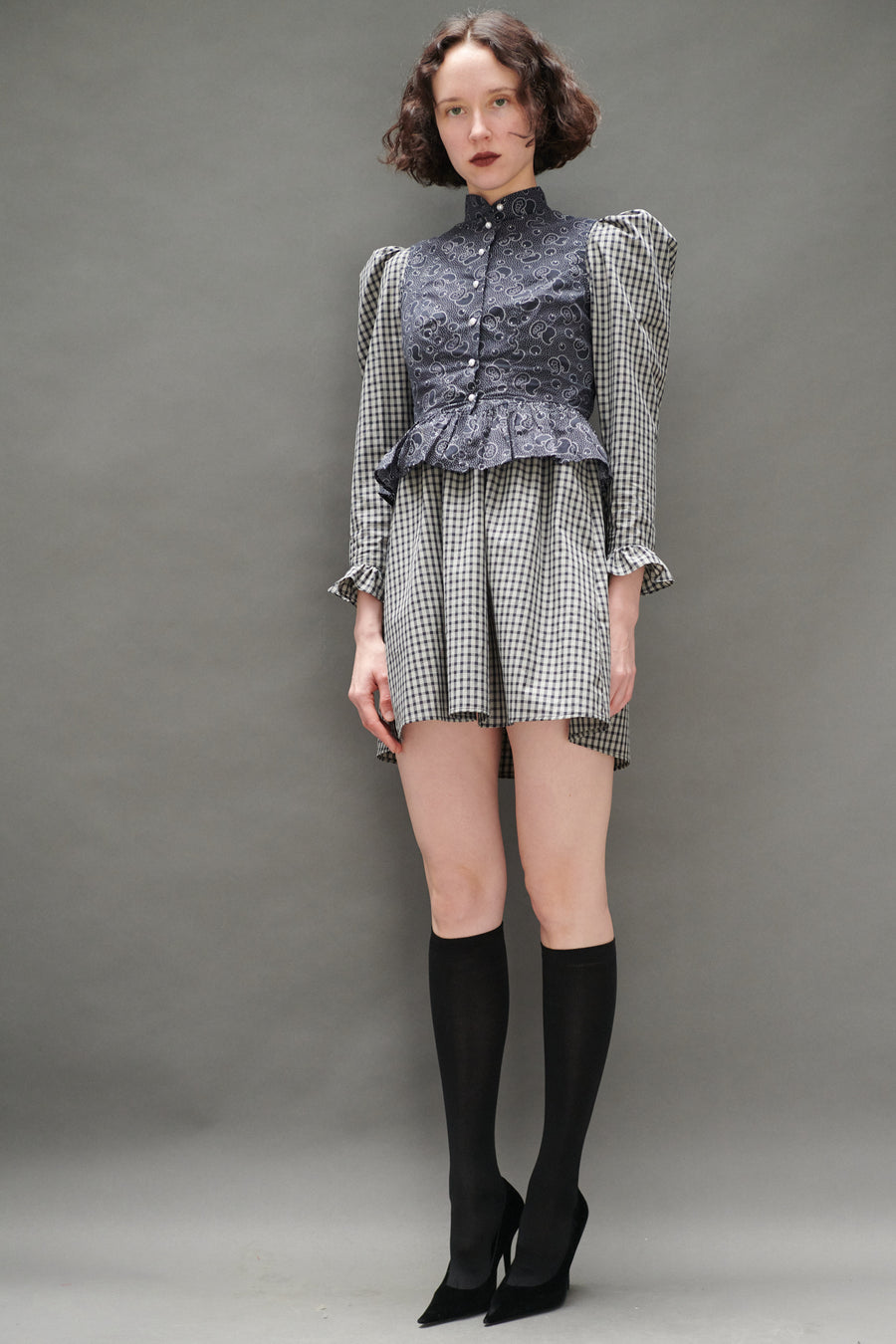 Gia Blouse in Midnight Paisley