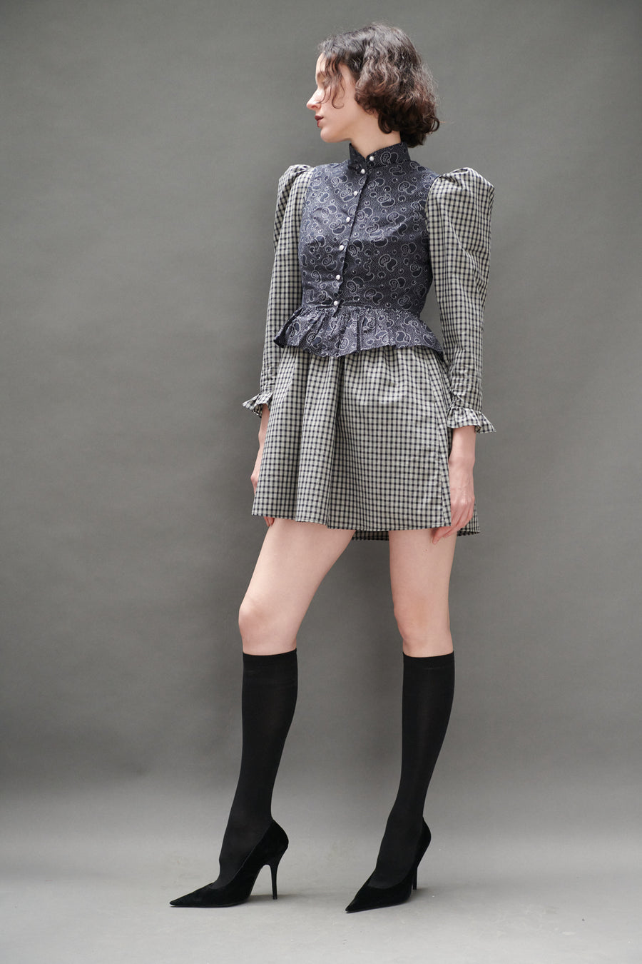 Gia Blouse in Midnight Paisley