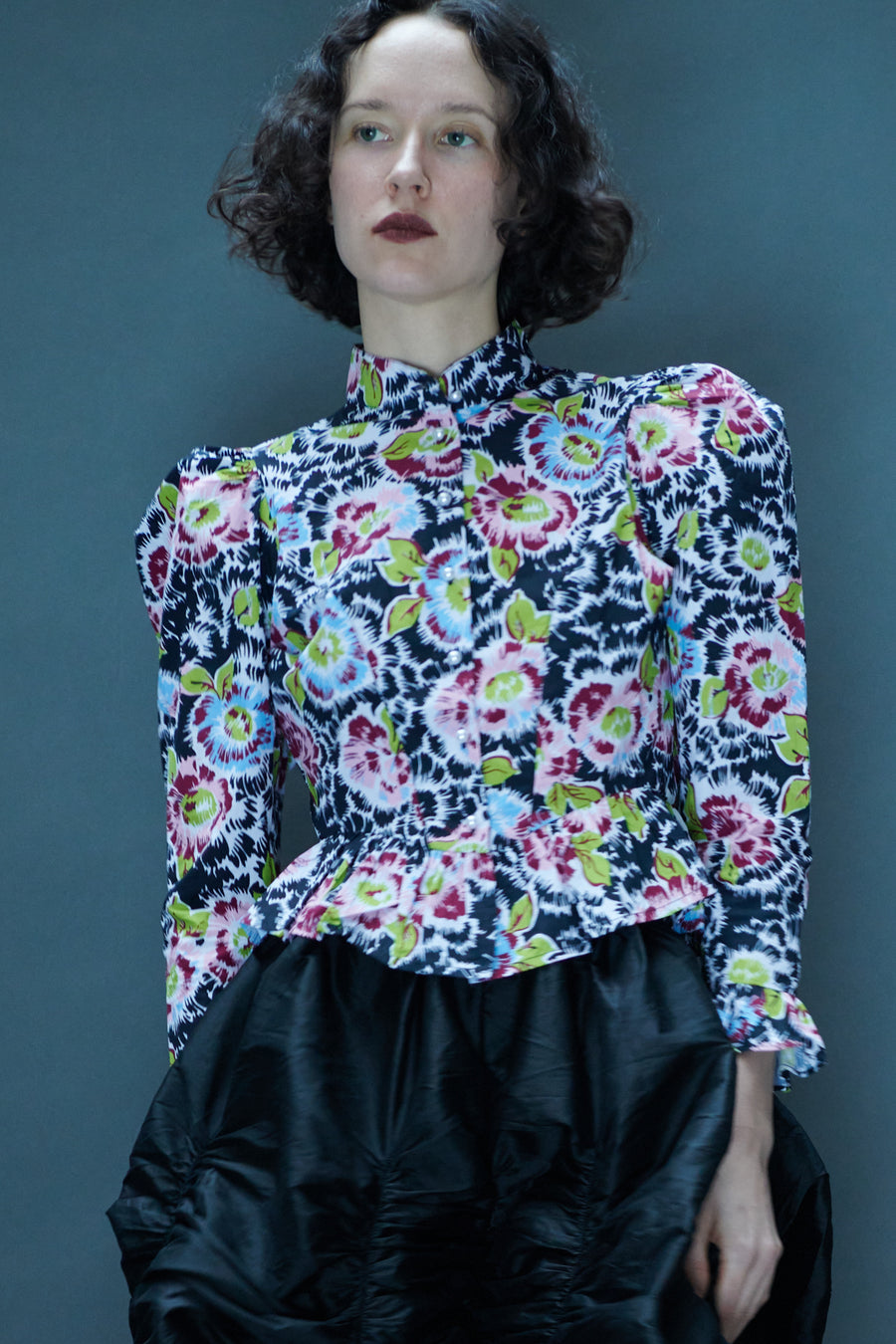 Grace Blouse in Flower Riot