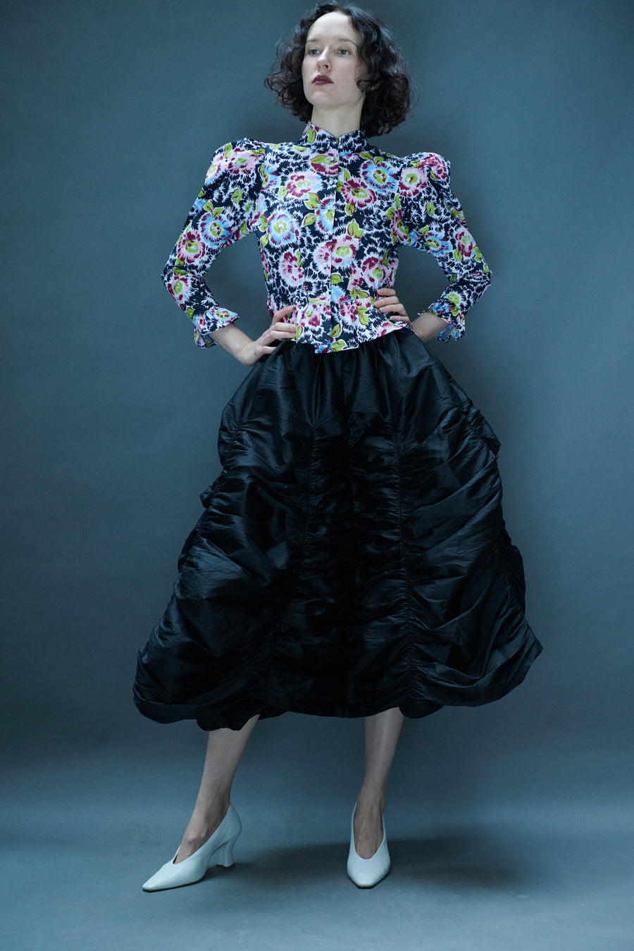 Grace Blouse in Flower Riot