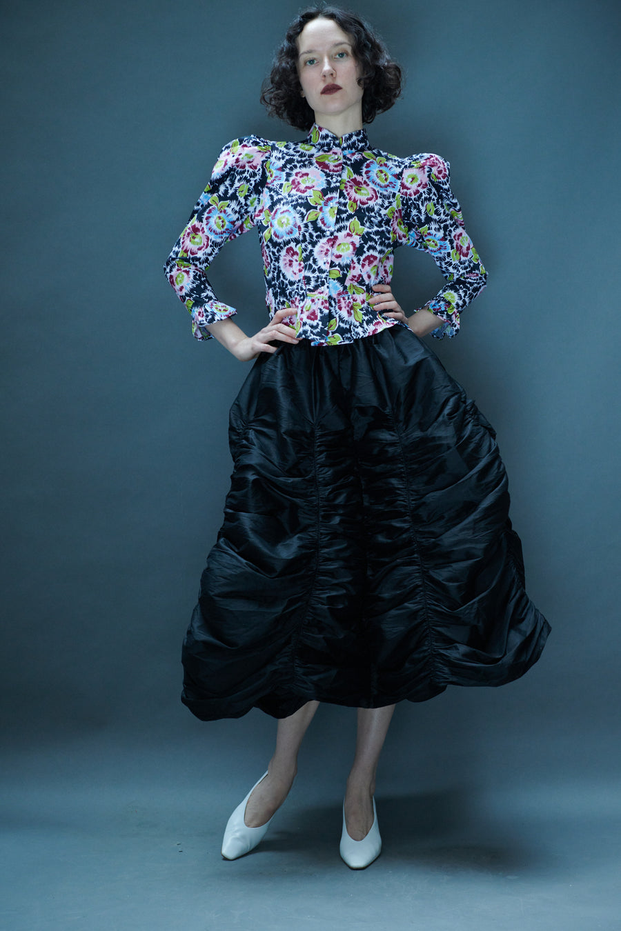 Grace Blouse in Flower Riot