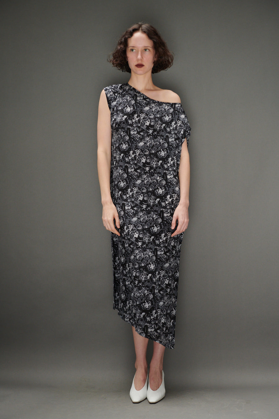 Dancer's Caftan in Face Print