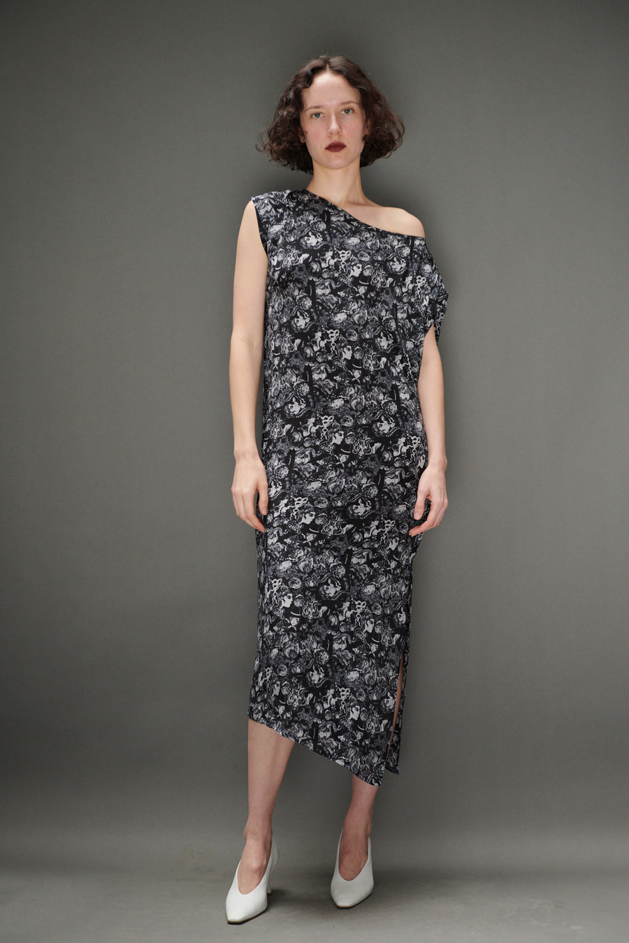 Dancer's Caftan in Face Print