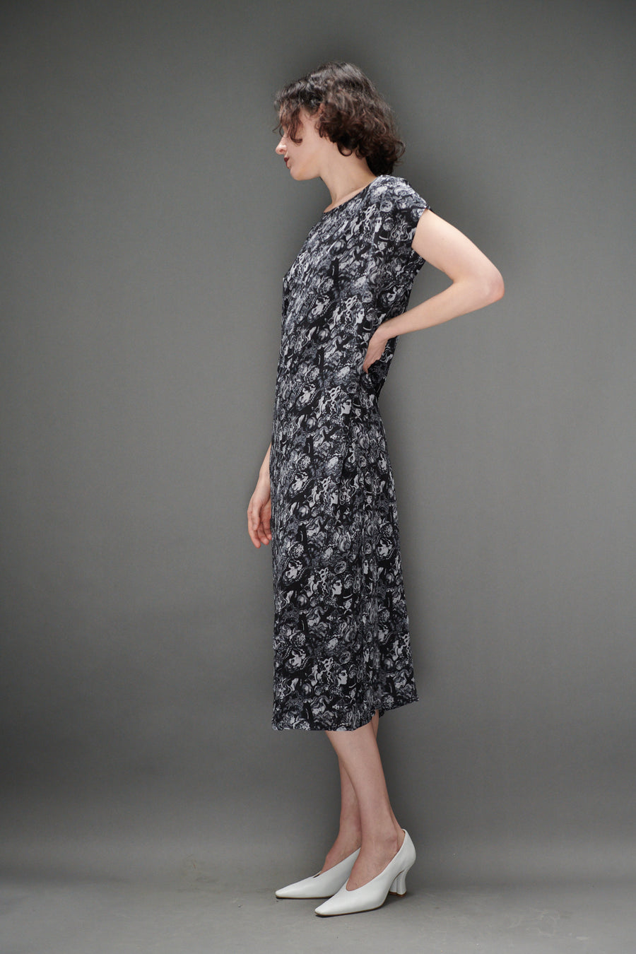 Dancer's Caftan in Face Print