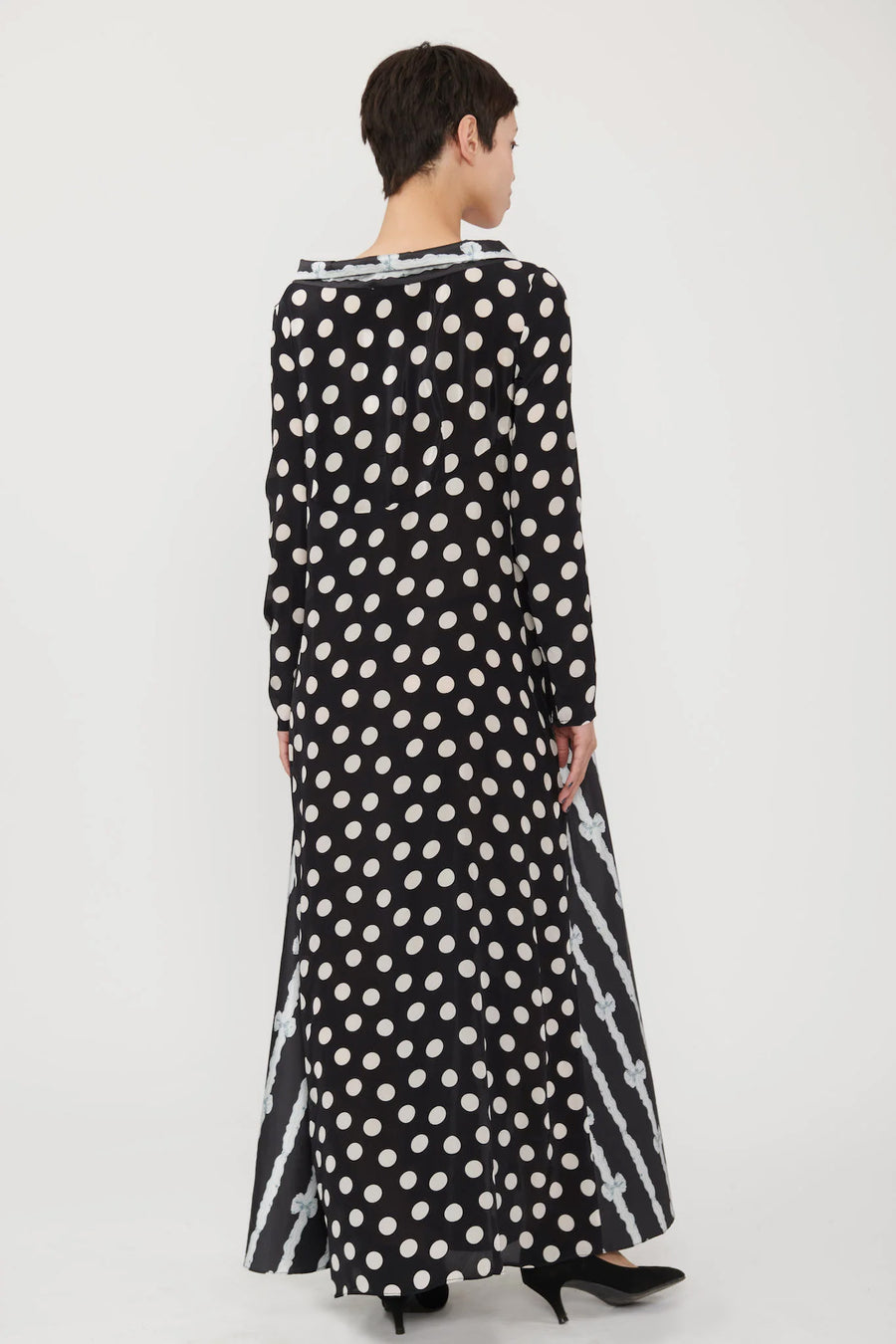 Bridget Dress in Bow Print Taffeta