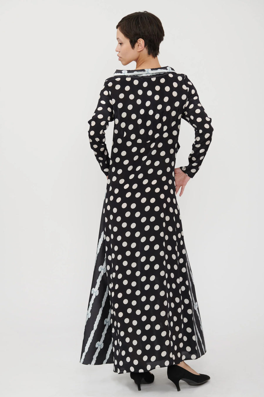 Bridget Dress in Bow Print Taffeta