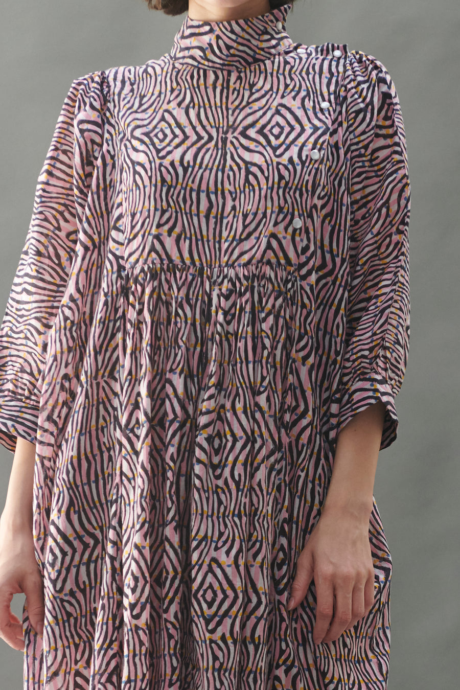 Snap Smock Dress in Rainbow Zebra – BATSHEVA