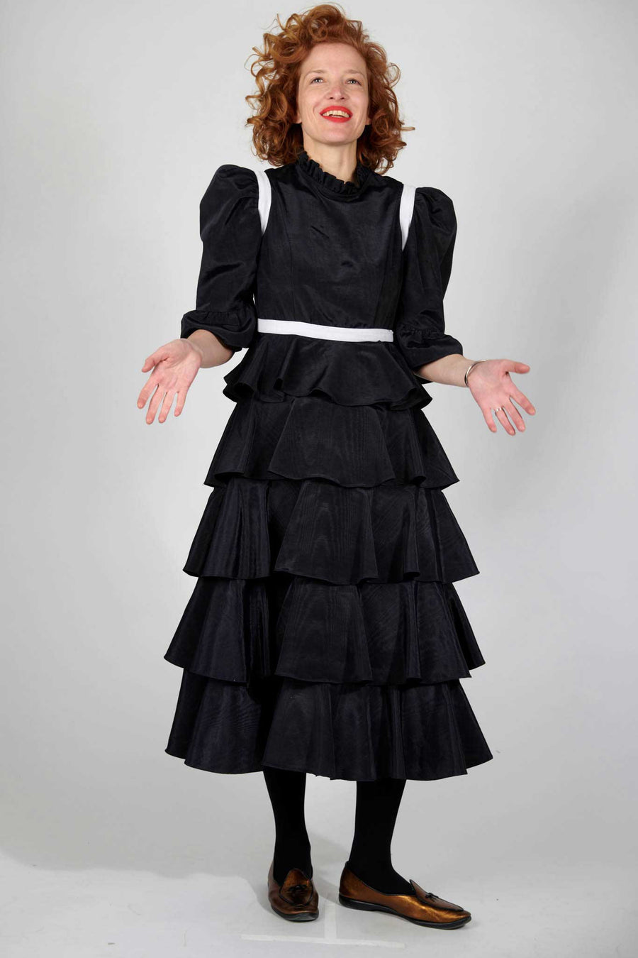 BATSHEVA - Simone Dress in Black Moiré