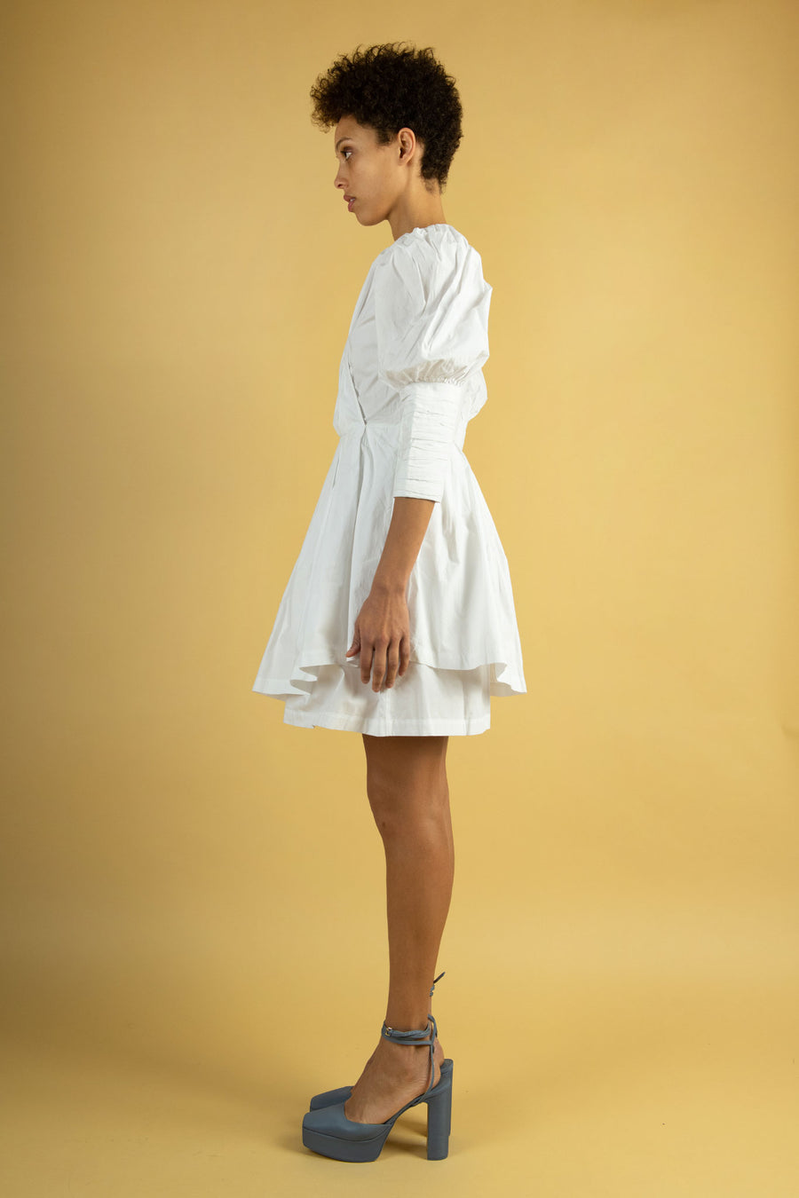 BATSHEVA - Izra Dress in White Cotton
