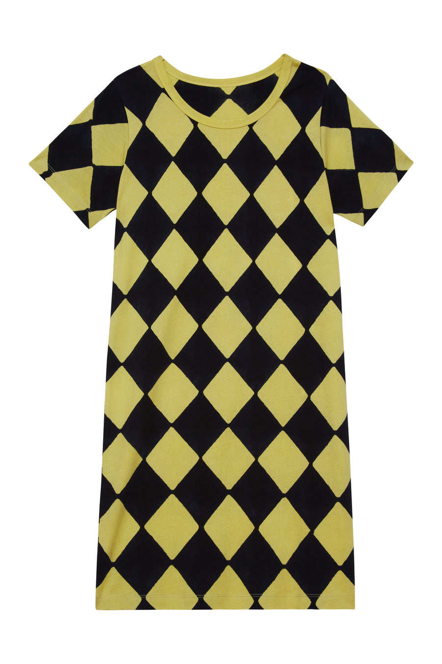 Batsheva T-Shirt Dress in Black & Yellow Daisy